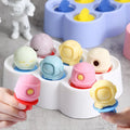B7-28  New INS Astronaut Silicone Ice Lattice Mold Home Made Children Ice Popsicle Mold Cartoon Ice Cream Mold