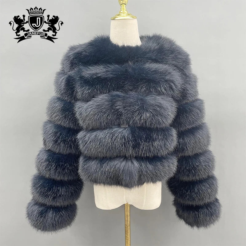 2022 Faux Fur Coats Wholesale Custom Luxury Fur Winter Warm Realistic Faux Fox Coats