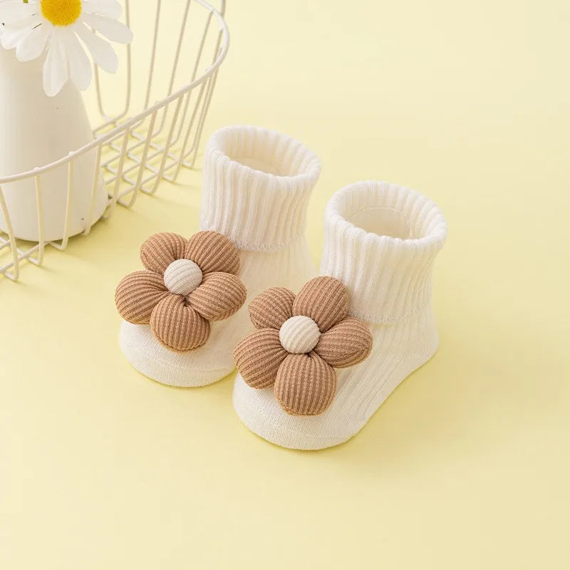 Custom logo Breathable Comfortable Cute Kids Anti slip Walking Cotton Friendly Material Style Baby Floor Socks for Baby Socks