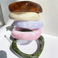 Fashion Trendy Marbling Acrylic Bracelet Bangle Irregular Geometry Polygon Acrylic Resin Bangle for Women Bracelet 2022 Jewel