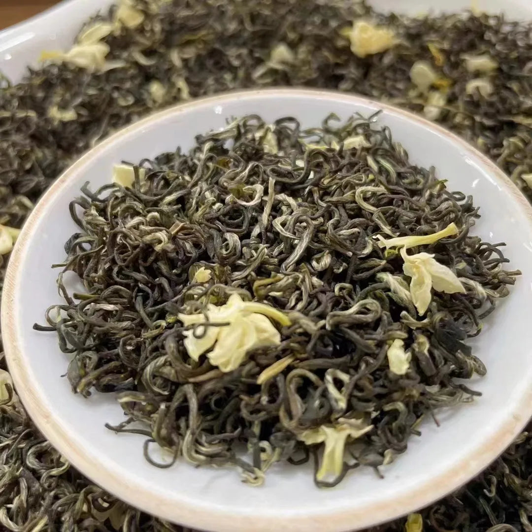 Pure Dried Jasmine Tea Organic Jasmine Pearls  Fragrance Green Tea Chinese Style Jasmine Pearls Tea