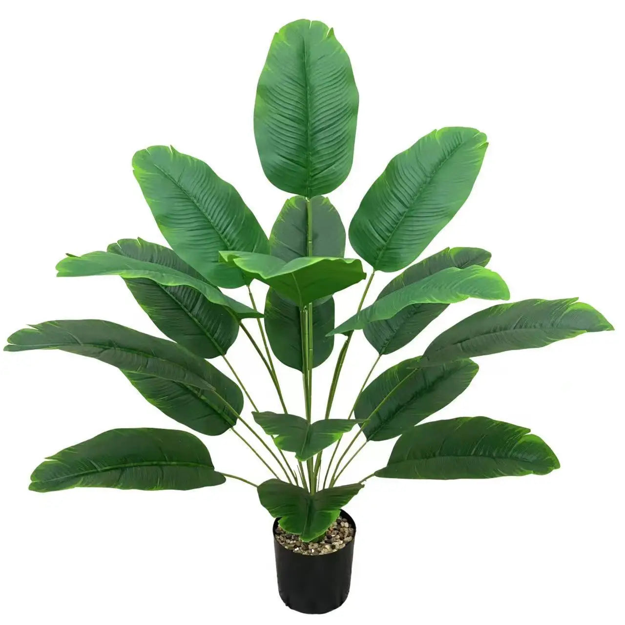 18 Nordic Large Artificial Banana Tree Leaves Artificial Green Plant Garden Decorative Landscaping Faux Trees Without Pot