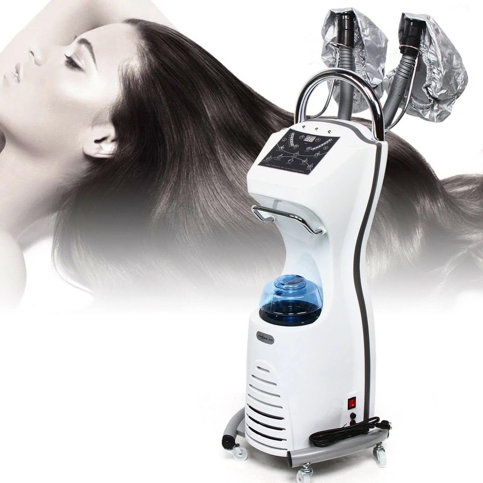 S.W Wholesale Professional 2in1 Metal Hair Steamer Machine Vacuum Technology Eco-Friendly Multi-Purpose Salon Spa Styling Tool