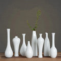X065 Ceramic Vase White Home Traditional Hotel Wedding Dried Flower Decoration Simple Creative Gift Wholesale
