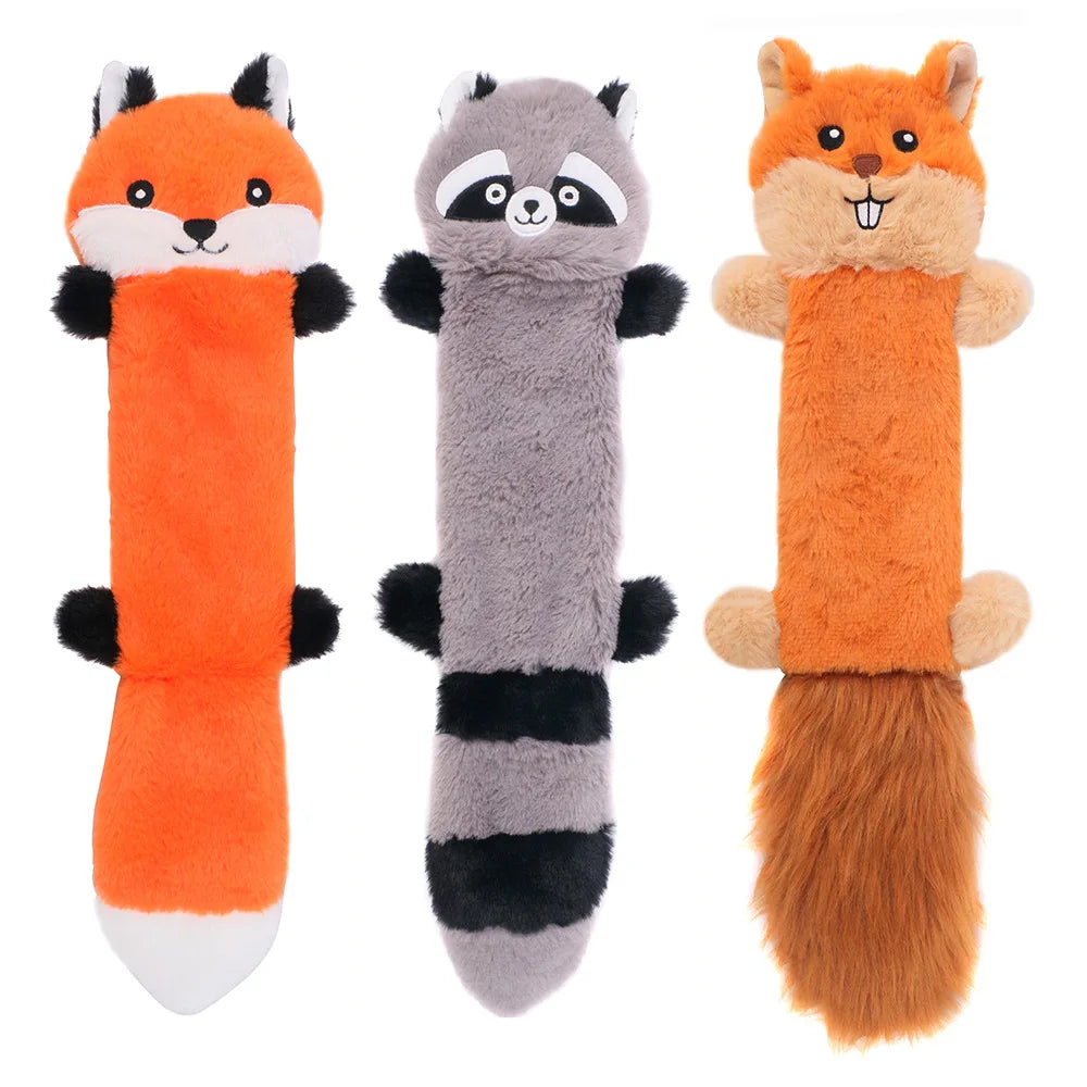 Pet Products Animal Plush Not Stuffed Dog Toys Squeaky Dog Chew Toys