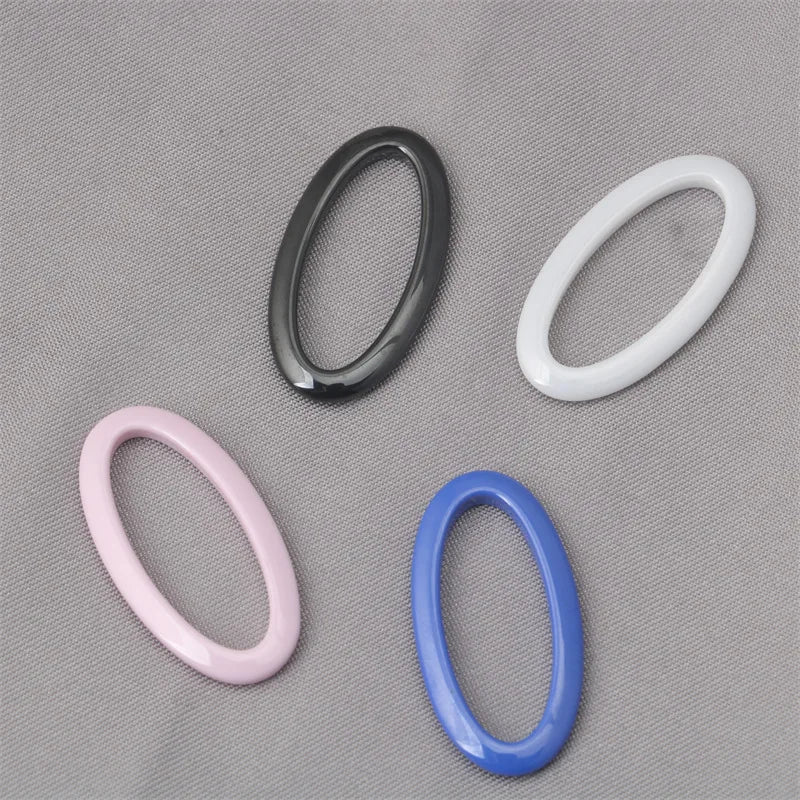 Oval Zirconia Ceramic Pendant Necklace Bracelet Space-Themed DIY Jewelry Accessories Porcelain Jewelry Findings & Components