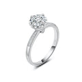 YBO Luxury 925 Sterling Silver Rings 1CT Moissanite Fine Jewelry for Weddings Parties Anniversaries-Trendy Style