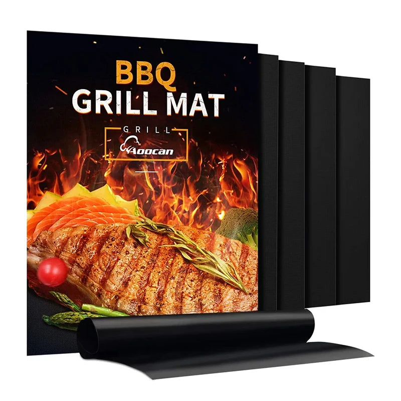 2023 Best Seller  High Temperature Resistance  BBQ Grill Mats Non Stick - Grill Mat Liner  Grill Mat with Custom Packaging