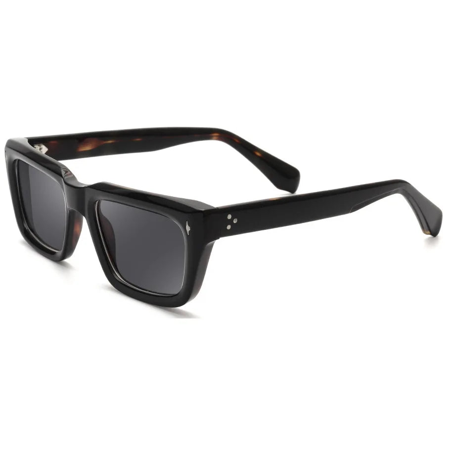 DOISYER Spot Classic Box Retro Sunglasses Women's Unique Slanted Frame Diamond Cutting Technology High End Panel Sunglasses