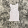 DENIMGUYS Custom Print Women Tank Tops Sleeveless Ribbed Short Crop Top 2024 Fashion Streetwear Casual Girls Vest