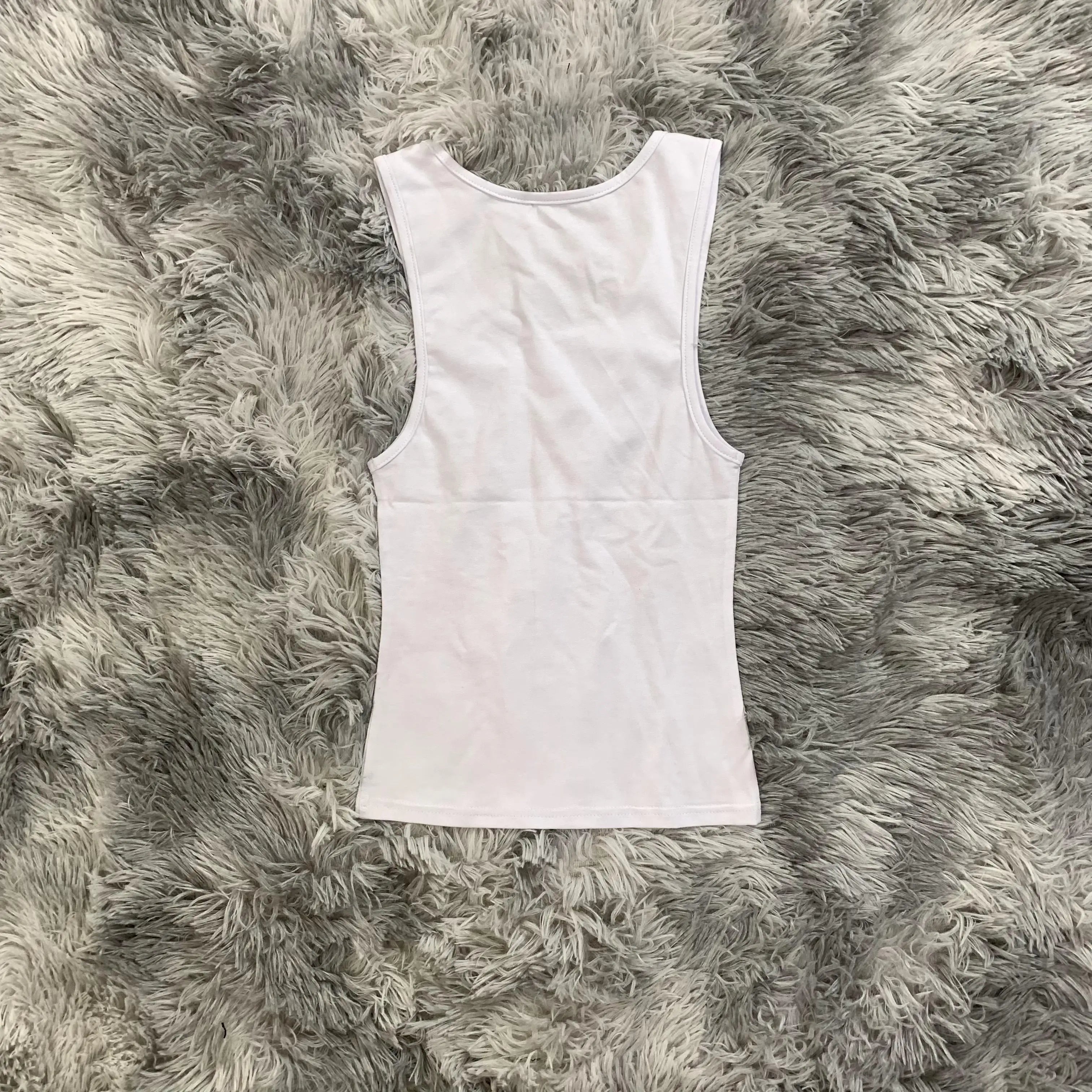 DENIMGUYS Custom Print Women Tank Tops Sleeveless Ribbed Short Crop Top 2024 Fashion Streetwear Casual Girls Vest