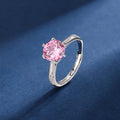 Luxury Crystal  Diamond Zircon Simulation Elegant Personalized Adjustable Ring