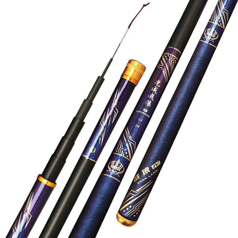 Wholesale Super Light Super Hard 28 Tone 19 Tone 4H6H Carbon Fiber Subjoint Telescopic Carp Rod