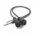 E-top 3Core BLACK Waterproof Pigtail Male/Female 30cm/50cm Customized Long Each 18AWG Wire With Ray Wu 13.5mm Connector