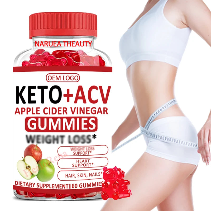 Private Brand Label Low MOQ Advanced ACV Keto Gummies With Marshmallow Root With the Mother 1000mg Keto Plus Gummies ACV Gummies