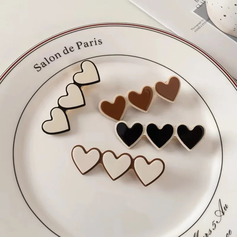 Hot Selling Heart Shape Hair Clips Fashion Women's Hair Accessories Hairpin Hair Barrettes