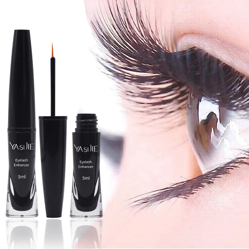 Natural Eyelash Growth Serum Private Label Waterproof Oil Free 5ml Thick & Long Eyelash Treatment for Eyelash Extensions