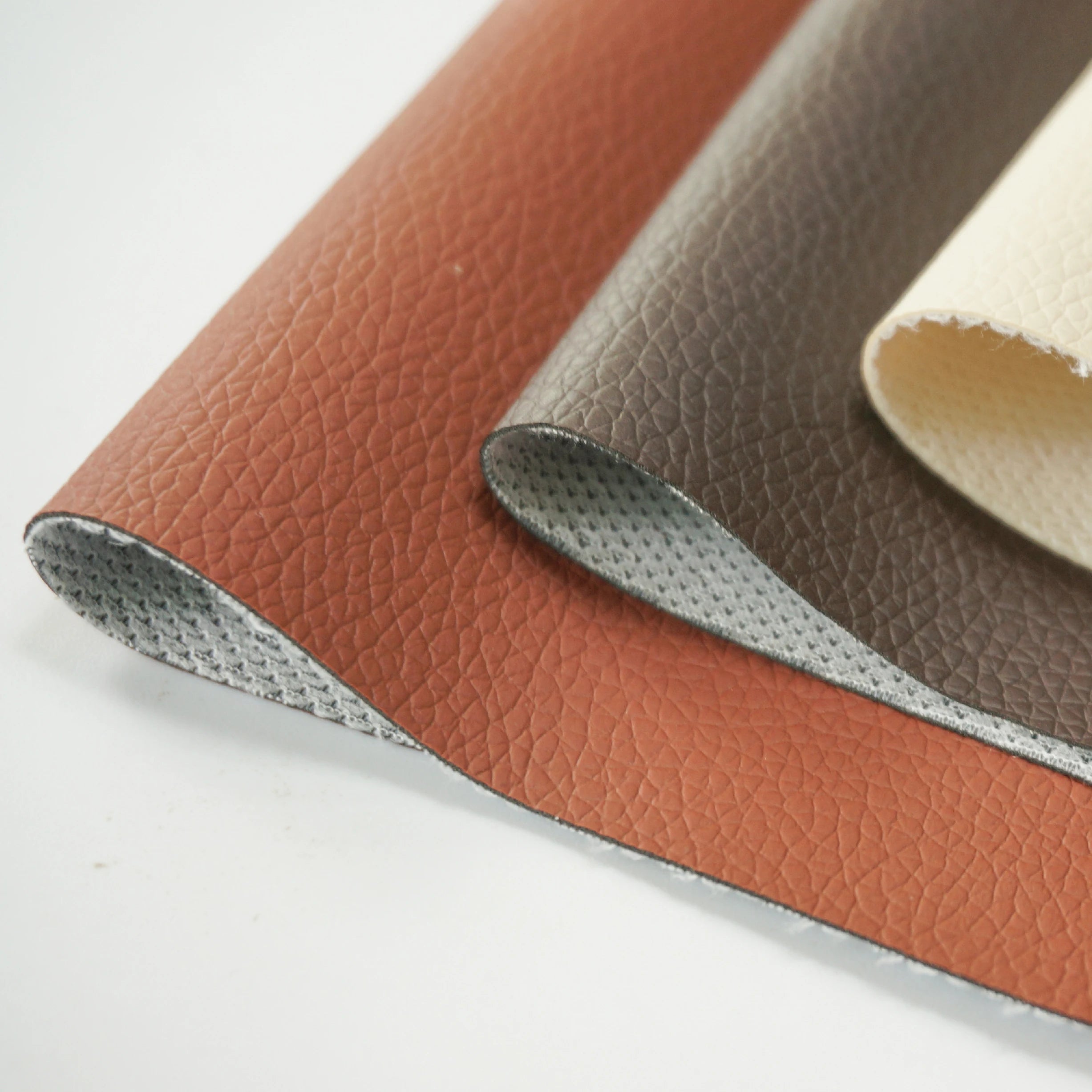 Embossed Automotive Upholstery Fabric Leather Roll Pvc Designer Synthetic Leather for Car Seat