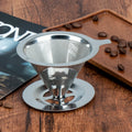 304 Stainless Steel Coffee Filter ConePour Over Coffee Strainer with Stand Customizable Logo Tea & Coffee Making Tools