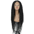 Joedir Manufacturer Wholesale Price 36 Inch Long Synthetic Hair Wigs Deep Wave High Temperature Fiber Synthetic Lace Front Wigs