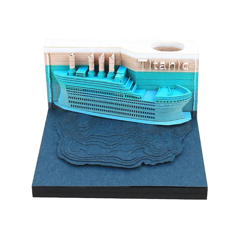Office Supplies Corporate Business Gift Set Note Pad Valentines Day Luxury Gift Titanic Love Style Promotion Giveawys 3D Craving