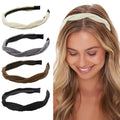Manufacturer's Women's Headbands Fashion Solid Colors Hair Accessories Braided Knitted Non-Slip Hairband for Girls