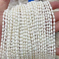 Real Freshwater Cultured Pearl Necklace White Dainty Choker Baroque Rice Pearl Chain Vintage Pearl Necklace Jewelry for Women