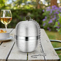 304 Stainless Steel Mesh Reusable Eco-Friendly Vintage Brushed Tea Infuser Teapot Filter with Durable Elegant Tea Ball
