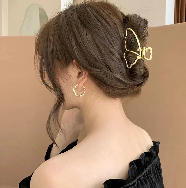 European and American Style Metal Hair Claw Sweet Alloy Clip Hair Accessories Hairpin