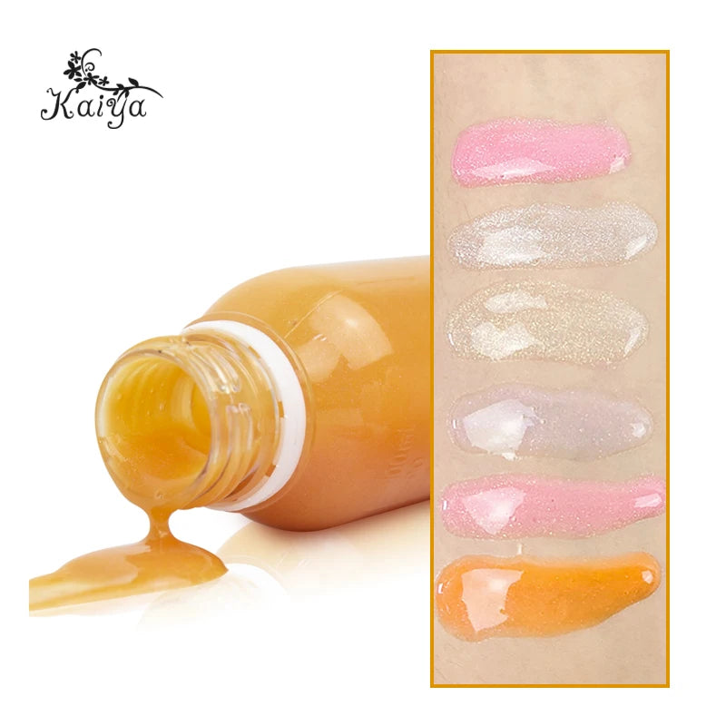 Wholesale Vegan Makeup DIY Clear Glitter Lip Plumper Base Shimmer Liquid Lipstick Lipgloss Gel Plumping Lip Gloss Bulk