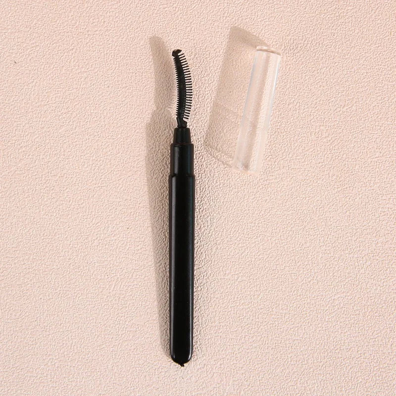 Hot Selling Custom Portable Mascara Brush Plastic Handle Silicone Brush Eyelash Tools Reusable Eyelash Mascara Brush with Lid