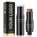 Professional Foundation and Countour Highlighter and Brush Stick With Brush Private Label Shimmer Bronzer