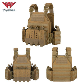 YAKEDA Plate Carrier Tactical Vest CP Battle Colete Tatico Loadout Chaleco Personal Protective Tactical Vest Tactical Gear