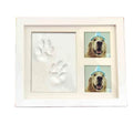 Pet Paw Print Dog Cat Footprint Collection Handmade New Zealand Pine Photo Frame Painted Surface Minimalist Design for DIY