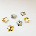 5-Petal Flowers Filigree Gold Spacer Beads Non-Tarnish Stainless Steel Cups End Caps for DIY Jewelry Jewelry Findings Components
