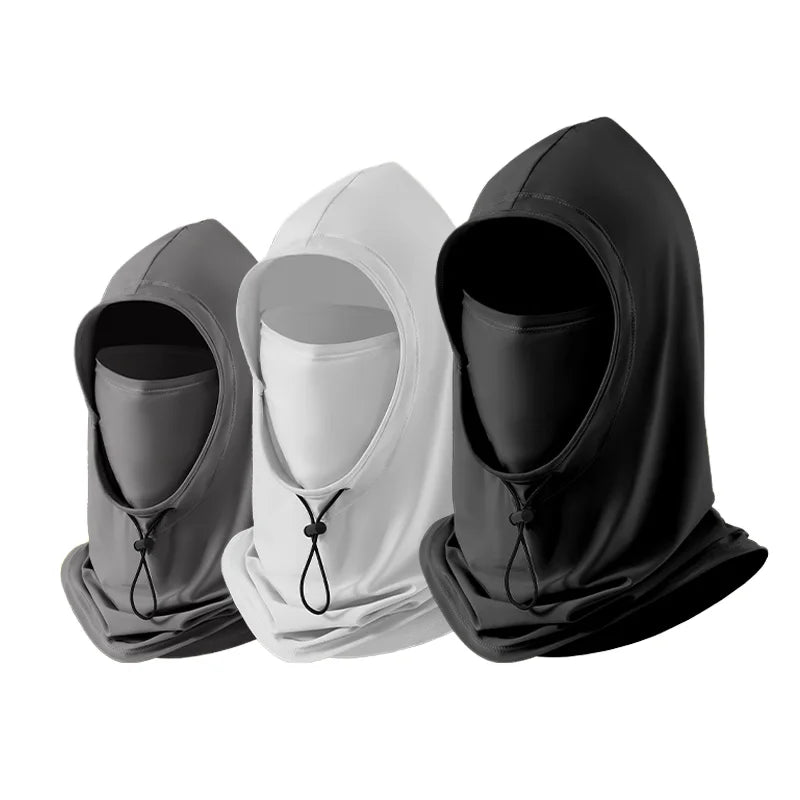 Winter Outdoor Cycling Mask Windproof Scarf with Breathable Ski Hat and Neck Protection Thick Polyester Hood