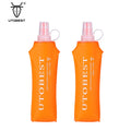 UTOBEST 500ml Eco-Friendly Sports Water Bottle Foldable Soft Flask with Lid for Running and Outdoor Activities