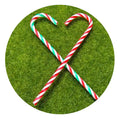 Bulk 100Pcs 30*150MM Christmas Candy Canes Stick Twisted Red White Plastic Christmas Tree Hanging Ornaments for Home Party Decor
