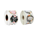 Custom Promotional Gifts Flowers Thank You Stickers Washi Label for Business School Handmade Crafts 1 Inch 500pcs Custom Roll