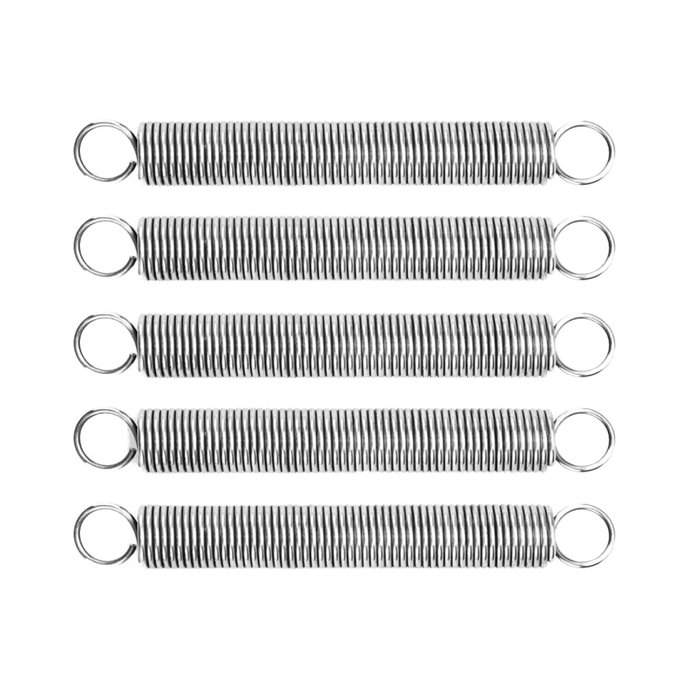 5pcs 304 Stainless Steel Dual Hook Extension Springs 1/16\" Wire Diameter 11/16\" OD Free Length Compressed Coil Style