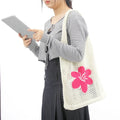 Wholesale Summer New Design Portable Women's Tote Bag Solid Pattern Open Closure Hollowed Out Beach Bags