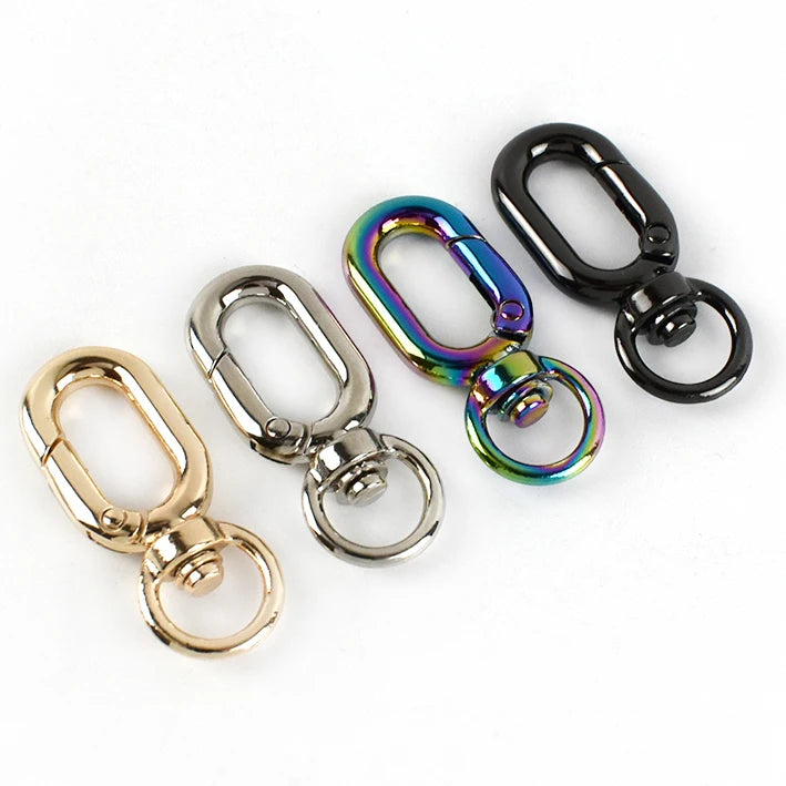 Deepeel BF781 10mm Handbag Hardware Accessories Keyring Buckle Bag Strap Connect Clasps Swivel Snap Hook