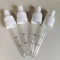 19mm 19-410 Customized Color Plastic Tamper Evident Closure Non Spill Silicone Bulb Glass Dropper Printing Pipette Chemical