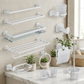 Modern Wall-Mounted Stainless Steel Brushed Finish Hotel Use Bathroom Accessory Set Brush Holder Toilet Paper Eco-Friendly