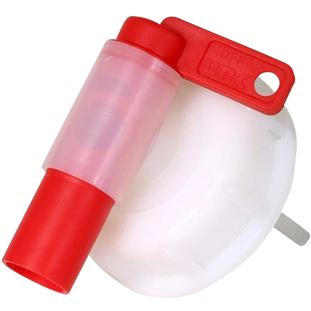 DIN 61mm Dispensing Cap Tap Polyethylene Aeroflow Dispenser Tap in Lid for 25 Litre Plastic Drum / Jerry Can Faucet Spigot