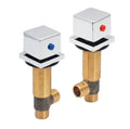 New Lengthen Cold Hot Water Switch Copper G1/2 Bathtub Faucet Split Type Washbasin Inlet Water Valve Bathroom Water Outlet Tap