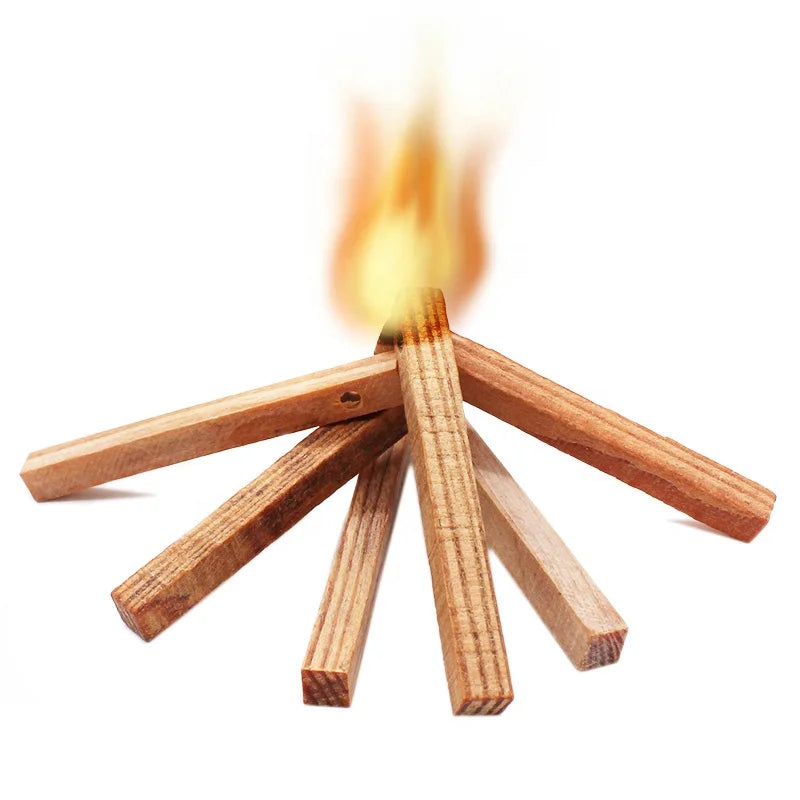 Outdoor Camping Hiking Fireplace Fatwood Fire Starter Stick 10x1x1cm 11.5g for Wood Burning Stove for Travelling Customize