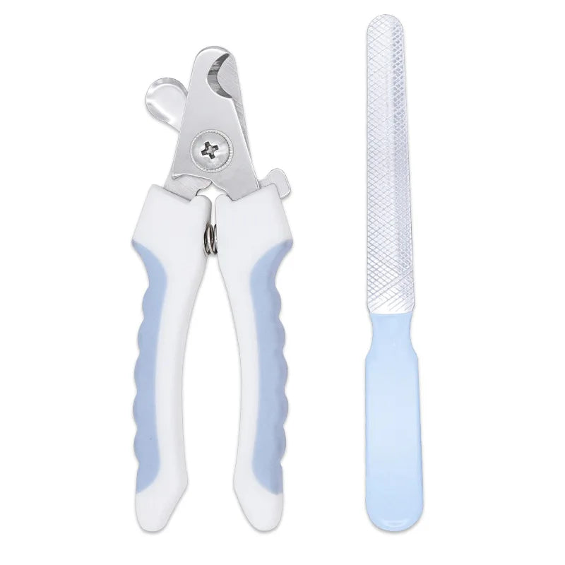 Wholesale Customizable Stainless Steel Pet Nail Clipper Cutter Set Plastic Scissors for Cats for Dog Grooming
