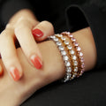 5mm Zircon Tennis Chain Bracelet Hip Hop Jewelry Material Men CZ Iced Out Tennis Bracelet