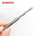 SUBORUI 3/16 Inch Guide Point Tip HSS M2 Drywall Spiral Saw Cutting Bits for Rotozip Cutouts for Outlets Window Opening